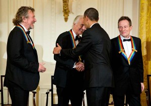 Led Zeppelin получили награду Kennedy Award от Барака Обамы в Белом Доме
