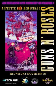 Guns N' Roses готовят 3D фильм с концерта в Лас Вегасе